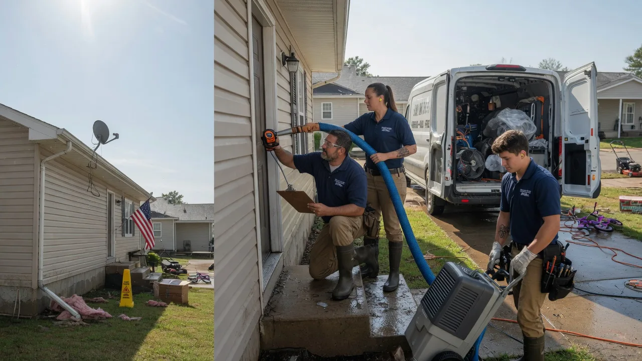 Ceiling Water Damage Restoration in La Rue, OH near me